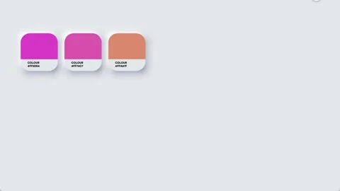 Colour Palette Catalog Samples Pastel and Neon Video Stock Footage 163288216