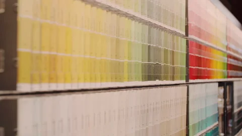 Colour Palette Catalog Samples Pastel and Neon Video Stock Footage 231685523