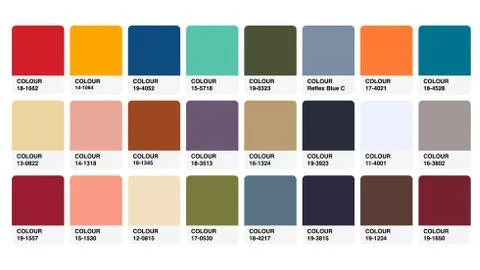 Colour Palette Catalog Samples Vector in RGB Illustrazione stock