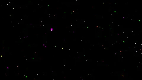 Colour particles through space motion graphics with night background Stock Footage 141102215