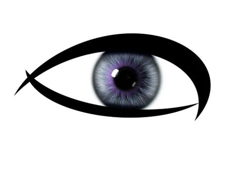 Colour pattern rainbow eye. eye iris textures Stock Illustration