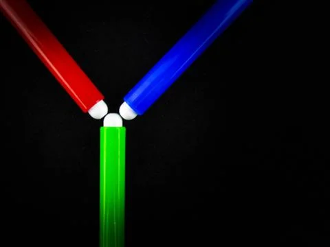 Colour Pen 스톡 사진