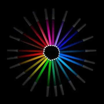 Colour Pen 스톡 사진