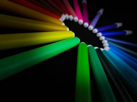 Colour Pen 스톡 사진