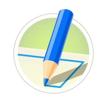 Colour pencil for drawing Illustrazione stock