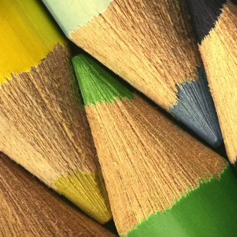 Colour pencil tips turning Stock-Footage 230940608