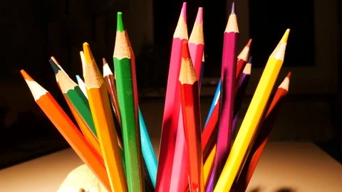 Colour pencils Stock Footage 122920296