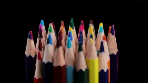 Colour pencils. Stock Footage 228464000
