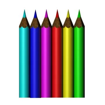 Colour pencils Stock Illustration