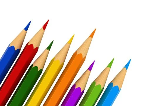Colour pencils Stock Illustration