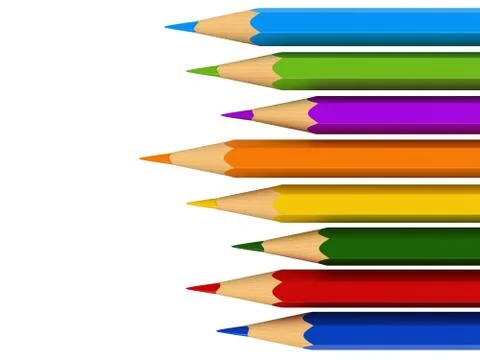 Colour pencils Stock Illustration