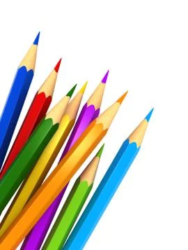Colour pencils Stock Illustration