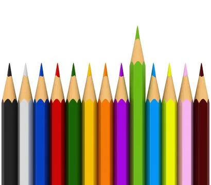 Colour pencils Stock Illustration