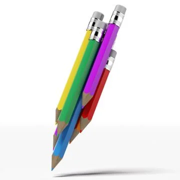 Colour pencils Ilustração Stock