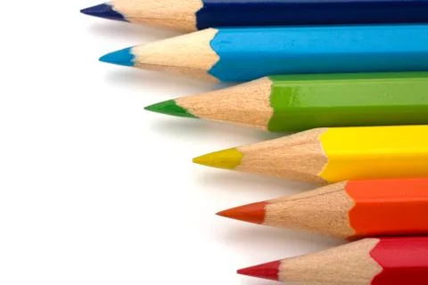 Colour pencils Stock Photos