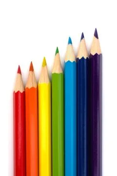 Colour pencils Stock Photos