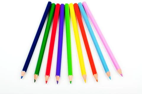 Colour pencils Stock Photos