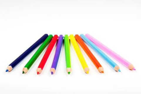 Colour pencils Stock Photos