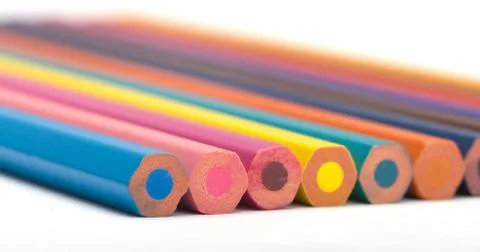 Colour pencils Stock Photos