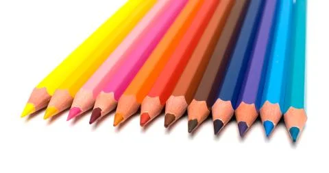 Colour pencils Stock Photos