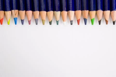 Colour pencils Stock Photos