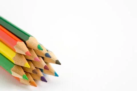 Colour pencils Stock Photos