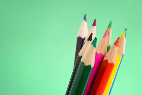 Colour pencils Stock Photos