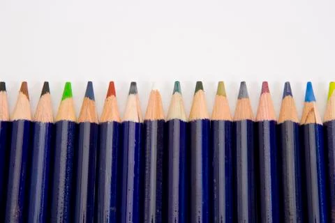 Colour pencils Stock Photos