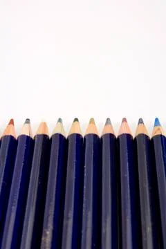 Colour pencils Stock Photos