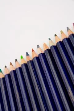 Colour pencils Stock Photos