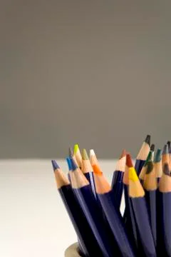 Colour pencils Stock Photos