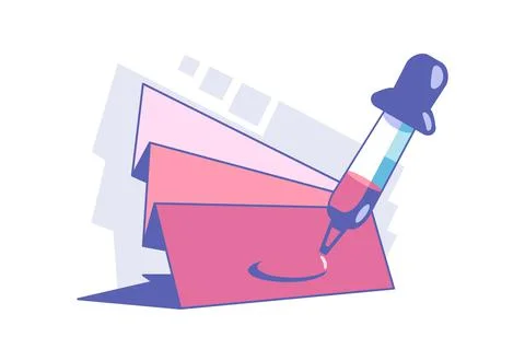 Colour picker tool Stock Illustration