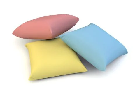 Colour pillows Stock Illustration