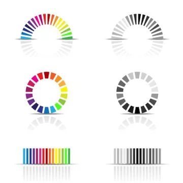 Colour profiles イラスト素材