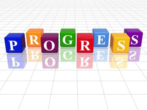 Colour progress Stock Illustration