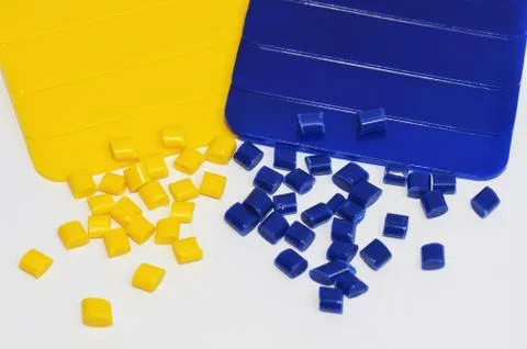 Colour samples with polymer Stock Photos