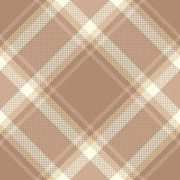 Colour seamless plaid texture, genuine fabric vector background. Bedroom ch.. Stock Illustration