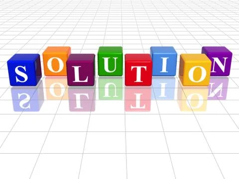 Colour solution Stock Illustration