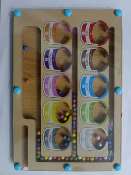 Colour sorting toys Stock Photos