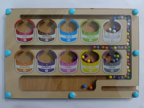 Colour sorting toys Stock Photos