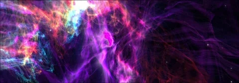 Colour space nebula widescreen loop Stock Footage 43973791