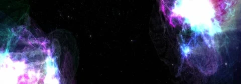 Colour space nebula (widescreen loop) Stock Footage 43978936