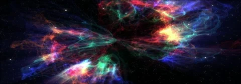 Colour space nebula (widescreen loop) Stock Footage 43979151
