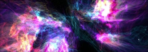 Colour space nebula (widescreen loop) Stock Footage 43979879