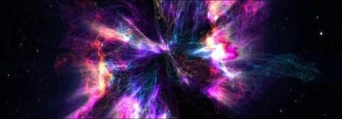 Colour space nebula (widescreen loop) Stock Footage 43979961