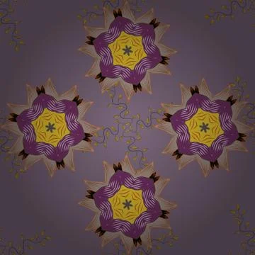 Colour Spring Theme seamless pattern Background. Fancy fabric pattern. Flat Flow Stock Illustration