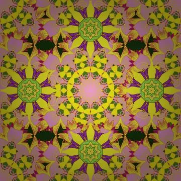 Colour Spring Theme seamless pattern Background. Seamless vector background with Stockillustratie