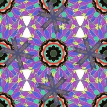 Colour Spring Theme seamless pattern Background. Vector seamless Beautiful fabri Stockillustratie