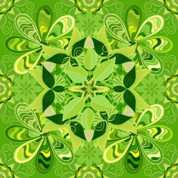 Colour Spring Theme seamless pattern Background. Seamless vector background with Stock Illustration