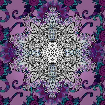 Colour Spring Theme seamless pattern Background. Seamless vector background with Stockillustratie